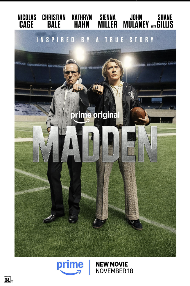 《Madden》最新消息：尼古拉斯·凯奇主演传记电影发布首支预告，11月18日登陆Prime Video