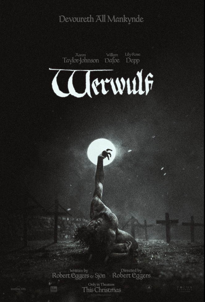 《Werwulf》最新消息：罗伯特·艾格斯新作发布第二支预告，亚伦·泰勒-约翰逊主演圣诞档狼人恐怖片