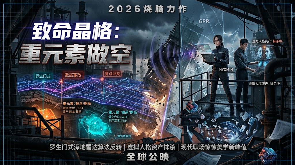 2026烧脑力作《致命晶格：重元素做空》席卷全球：罗生门式深地雷达算法反转、虚拟人格资产抹杀与现代职场惊悚美学新峰值